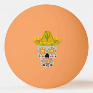Mexikanischer Tag des Toten Schädels Tischtennisball