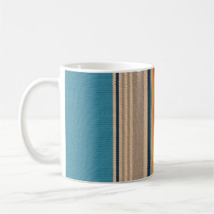 Mexikanischer Teppich: Farbige Streifen nahtlos. Kaffeetasse