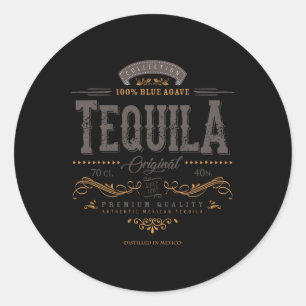 Mexikanischer Tequila Cinco De Mayo Vintage abgenu Runder Aufkleber
