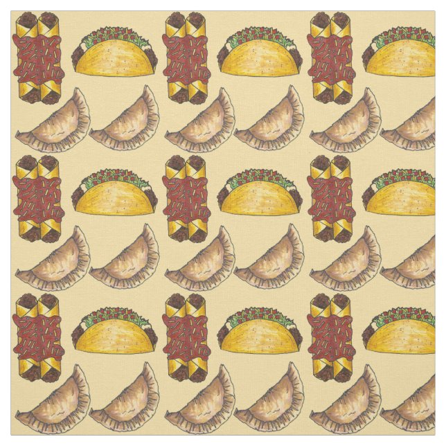 mexikanischer Tex Mex Food Empanada Stoff (Muster)