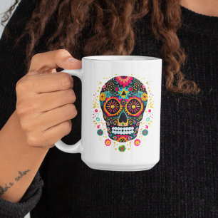 Mexikanischer Totenkopf-Becher Kaffeetasse