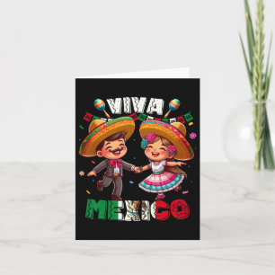 Mexikanischer Unabhängigkeitstag Viva Mexico Karte