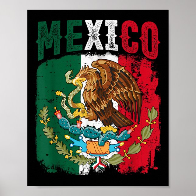 Mexikanischer Unabhängigkeitstag Viva Mexiko Fraue Poster (Vorne)