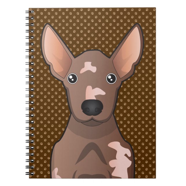 Mexikanischer unbehaarter Hund (Xoloitzcuintle) Notizblock (Vorderseite)