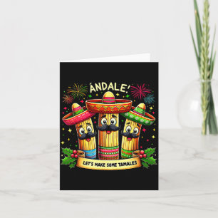 Mexikanischer Weihnachts-Tamale Ándale Lasst uns e Karte