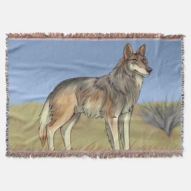 Mexikanischer Wolf Decke (Vorderseite)