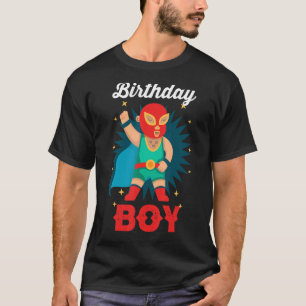Mexikanischer Wrestling Birthday Lucha Libre Mask  T-Shirt