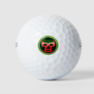 Mexikanischer Wrestling Mask Lucha Libre Golfball