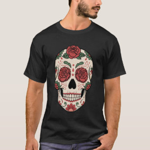 Mexikanischer Zuckerschädel Dia De Los Muertos Tag T-Shirt