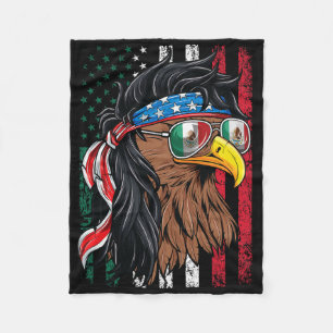 Mexikanisches amerikanisches Shirt Mexiko USA Flag Fleecedecke