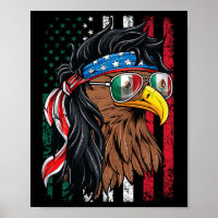 Mexikanisches amerikanisches Shirt Mexiko USA Flag