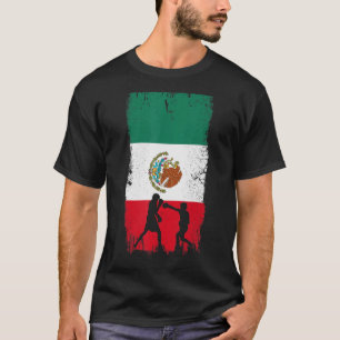 Mexikanisches Boxdesign - Mexiko-Flagge T-Shirt