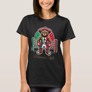 Mexikanisches Boxen für Jungen im mexikanischen St T-Shirt