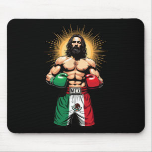 Mexikanisches Boxen Jesus Christ Mex Boxing Shorts Mousepad