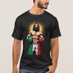 Mexikanisches Boxen Jesus Christ Mex Boxing Shorts T-Shirt