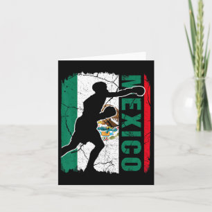 Mexikanisches Boxteam Mexikanische Flaggenboxhands Karte