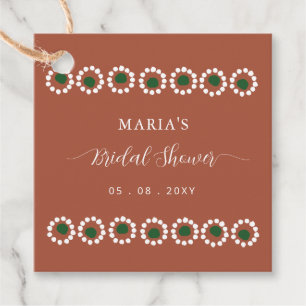 Mexikanisches Brautparty Boho Barro Geschenkanhänger