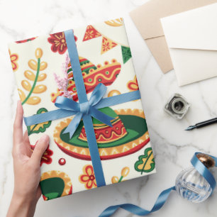 Mexikanisches Cinco-De-Mayo-Muster Geschenkpapier
