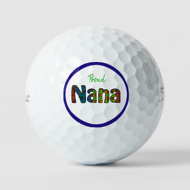 Mexikanisches Design Nana 2A  Golfball (Vorderseite)