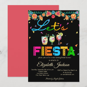 Mexikanisches Drinks Fiesta Brautparty Einladung