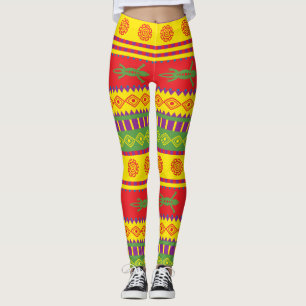 Mexikanisches Eidechsen-Muster Leggings