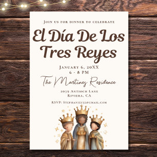 mexikanisches El Día de Los Tres Reyes Abendessen Einladung