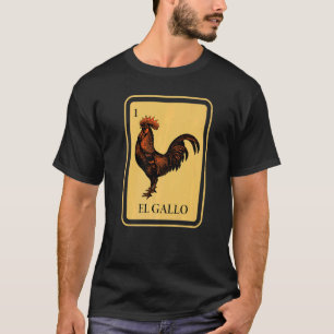Mexikanisches El Gallo Bingo Kartenspiel Raffle Tr T-Shirt