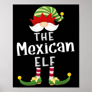 Mexikanisches Elfergruppe Weihnachten Funny Pajama Poster