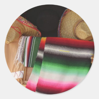 mexikanisches Erbe Runder Aufkleber