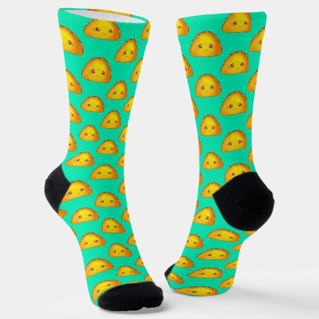 Mexikanisches Erdbeerriff - Hard Muschel Taco Socken (Gewinkelt)