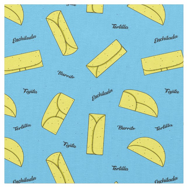 Mexikanisches Essen Tortilla, Burrito, Enchilada-M Stoff (Nahaufnahme)