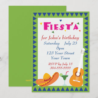 Mexikanisches Fiesta-Party Einladung