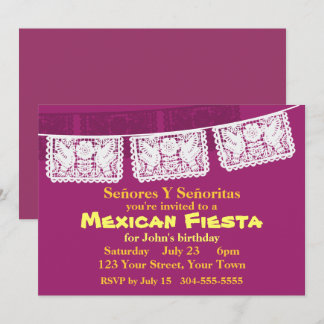 Mexikanisches Fiesta-Party Einladung