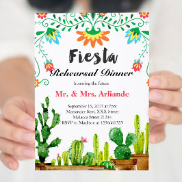 Mexikanisches Fiesta Probe Dinner Einladung