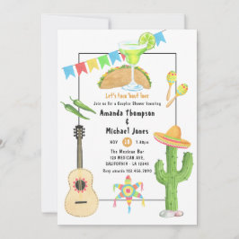 Mexikanisches Fiesta Taco 'bout Liebe Paare Dusche Einladung