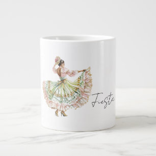 Mexikanisches Fiesta-Tanzkleid Jumbo-Tasse