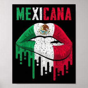 Mexikanisches Flag Shirt Girl Women Kids Kleinkind Poster