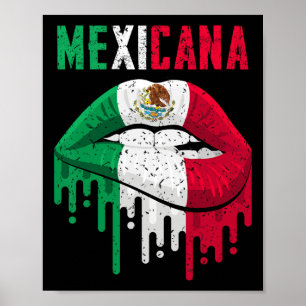 Mexikanisches Flag Shirt Girl Women Kids Kleinkind Poster