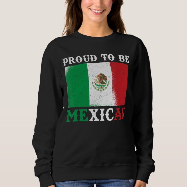 Mexikanisches Flaggenstolz Sweatshirt (Vorderseite)