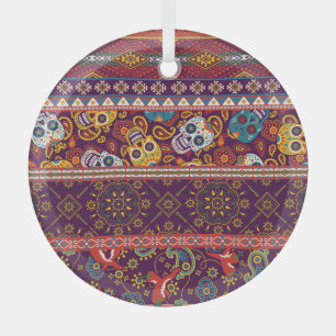 Mexikanisches Flickwerk: Vintages Design. Ornament Aus Glas