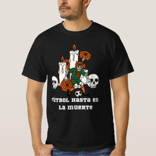 Mexikanisches Fußball-Schädel-T-Shirt T-Shirt