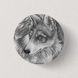 Mexikanisches grauer Wolf-Button Button