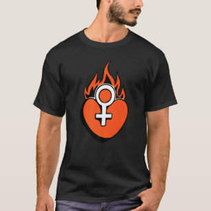mexikanisches Herz im Feuer T-Shirt