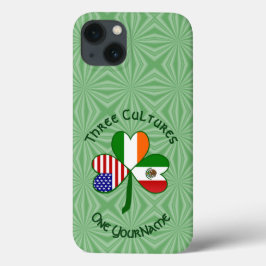 Mexikanisches Irish American Flag Kleeblatt Person Case-Mate iPhone Hülle