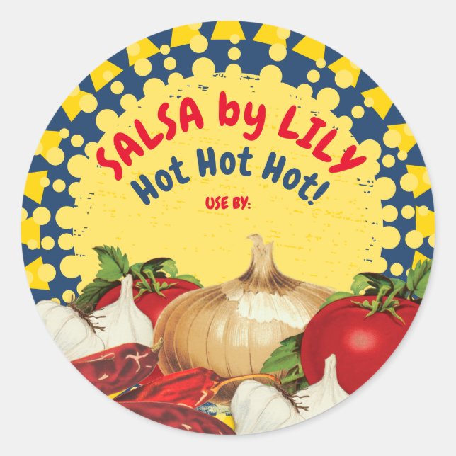 mexikanisches Konservenetikett für südwestliche Le Runder Aufkleber (Vorderseite)