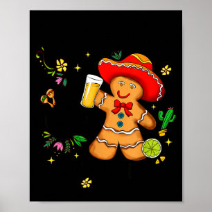 Mexikanisches Lebkuchen-Weihnachten Arriba Abajo A Poster