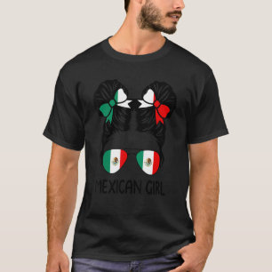 Mexikanisches Mädchen Unordentliches Haar Mexikani T-Shirt