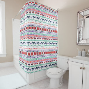 Mexikanisches Muster Frida Kahlos   Duschvorhang