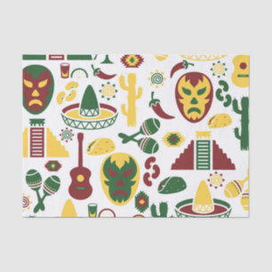 Mexikanisches Muster Seidenpapier