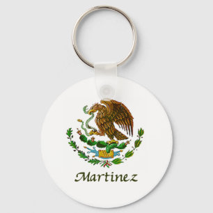 Mexikanisches nationales Siegel Martinez Schlüsselanhänger